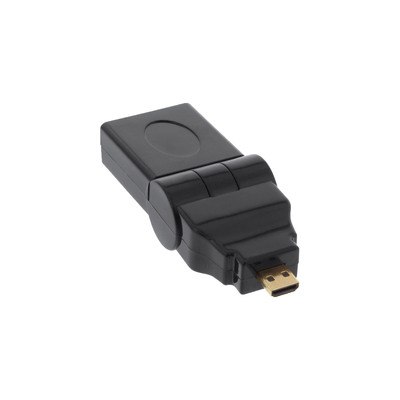 InLine® HDMI Adapter, HDMI A Buchse auf Micro HDMI D Stecker, flexibel, 4K2K kompatibel, vergoldete Kontakte (Produktbild 1)