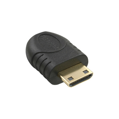 InLine HDMI Adapter, Mini HDMI C Stecker auf Micro HDMI D Buchse, vergoldete Kontakte