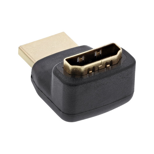 InLine® HDMI Adapter, Stecker / Buchse, gewinkelt oben, 4K2K