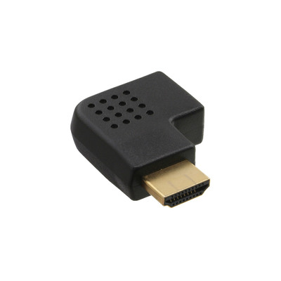 InLine® HDMI Adapter, Stecker / Buchse, seitlich rechts gewinkelt, vergoldete Kontakte, 4K2K kompatibel (Produktbild 1)