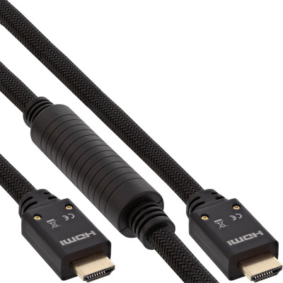 InLine® HDMI Aktiv-Kabel, HDMI-High Speed mit Ethernet, 4K2K, ST/ST, 25m