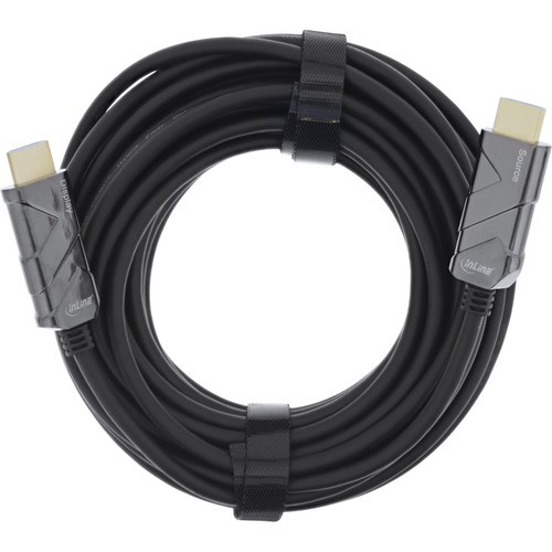 InLine® HDMI AOC Kabel, Ultra High Speed HDMI, 8K4K, schwarz, 40 m