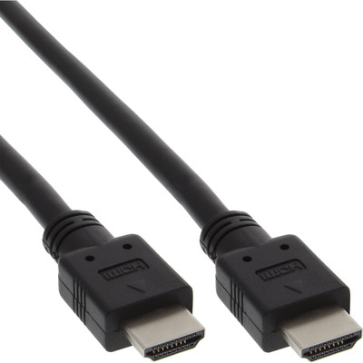 InLine® HDMI Kabel, HDMI-High Speed, Stecker / Stecker, schwarz, 10m