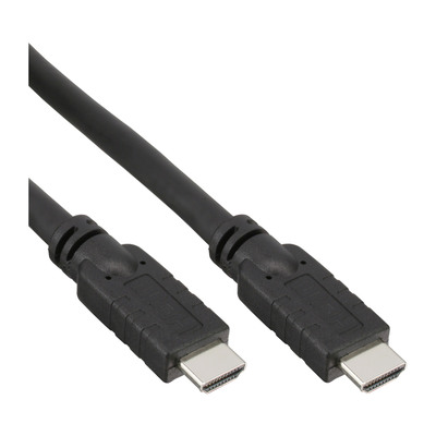 InLine® HDMI Kabel, HDMI-High Speed, Stecker / Stecker, schwarz, 15m (Produktbild 1)