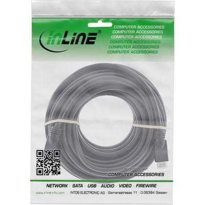 InLine® HDMI Kabel, HDMI-High Speed, Stecker / Stecker, schwarz, 15m