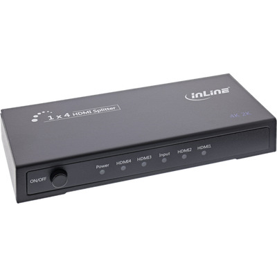 InLine HDMI Splitter/Verteiler, 4-fach, 4K2K kompatibel InLine HDMI Splitter/Verteiler, 4-fach, 4K2K kompatibel