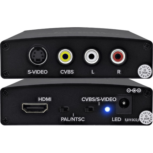 InLine® HDMI zu Composite/S-Video Konverter mit Audio, PAL/NTSC