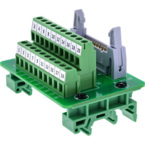 InLine® IDC 20 Buchse an Terminalblock, 10pol, auf Platine