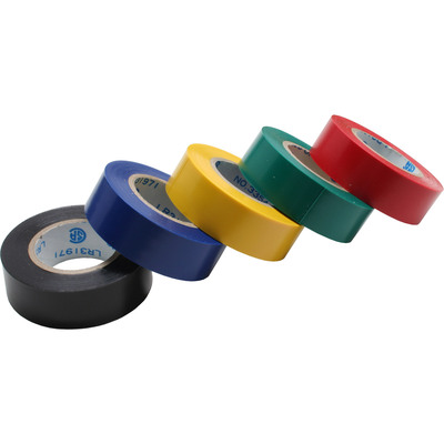InLine Isolierband, 5er Pack, div. Farben, 18mm, 9m