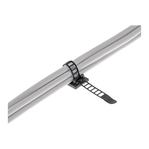 InLine® Kabelbinder Bündelklemme 85 mm, schwarz, 10 Stück Kennzeichnung und Befestigung