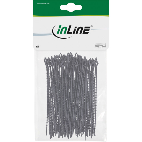 InLine® Kabelbinder Kugelbinder schwarz, Länge 100mm, 100 Stück