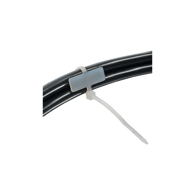 InLine® Kabelbinder, Länge 100mm, Breite 2,5mm, 100 Stück, Markierfeld quer 8x24mm (Produktbild 1)