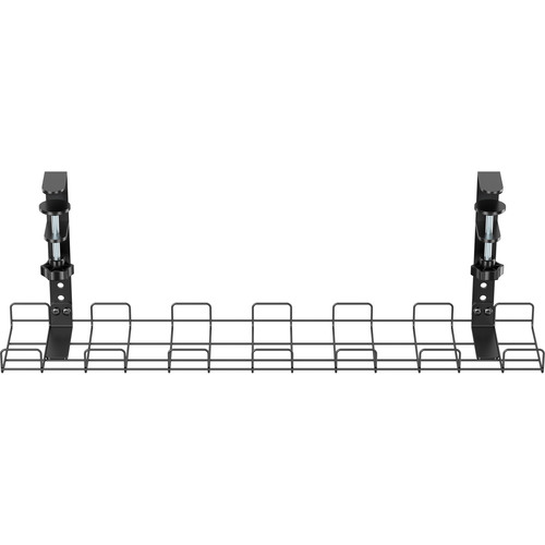 InLine® Kabelführungs-Gitter 60cm für Tischmontage mit Schraubklemmen, schwarz