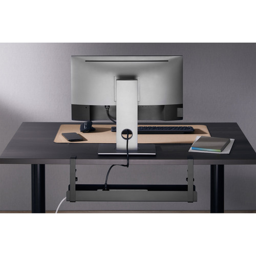 InLine® Kabelführungsschiene für Untertisch-Montage, ohne Bohren, 600 mm