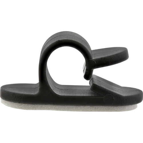 InLine® Kabelmanager mit Klebesockel, 10er Pack, schwarz, 2,8 cm