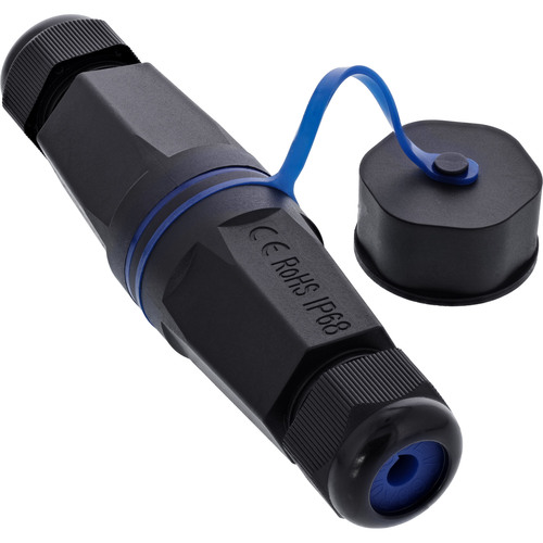 InLine® Kabelverbinder Leergehäuse RJ45 Keystone, IP68, mit Deckel