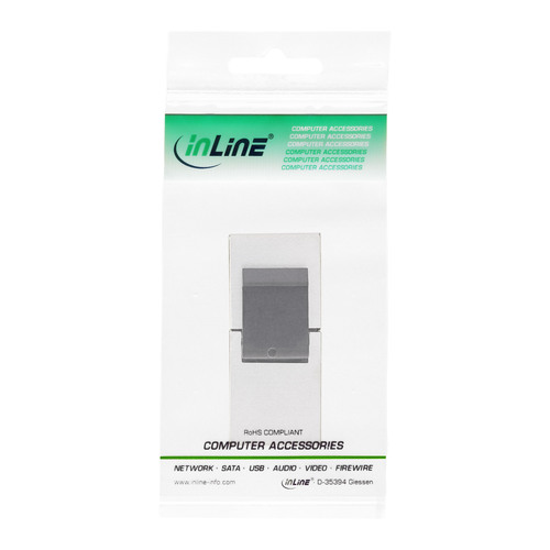 InLine® Keystone RJ45 Buchse / Buchse, SNAP-In, Cat.5e