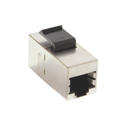 InLine® Keystone RJ45 Buchse / Buchse, SNAP-In, Cat.6 STP