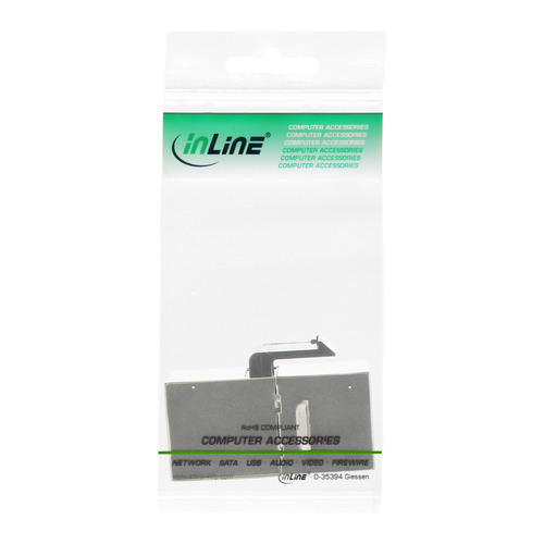 InLine® Keystone RJ45 Buchse / Buchse, SNAP-In, Cat.6 STP
