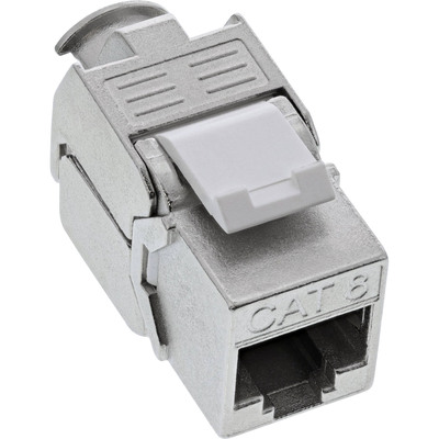 InLine® Keystone RJ45 Buchse / LSA Einsatz, SNAP-In, Cat.8.1, schmale Bauform