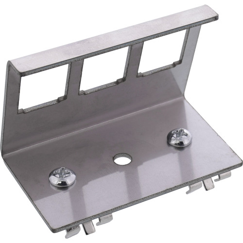 InLine® Keystone SNAP-In Metall-Modulhalter, 3-fach für Hutschiene