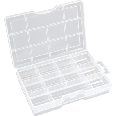 InLine® Kleinteilebox, 11 Fächer, Abmessungen: 194x130x35mm (Produktbild 1)