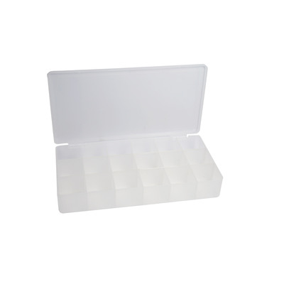 InLine® Kleinteilebox, 18 Fächer, Abmessungen: 213x114x35mm