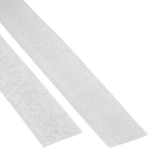 InLine® Klettband, 2-teilig, weiß, 25 m Kennzeichnung und Befestigung