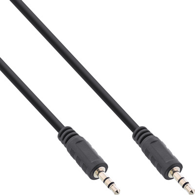 InLine® Klinke Kabel, 3,5mm Stecker / Stecker, Stereo, 0,3m