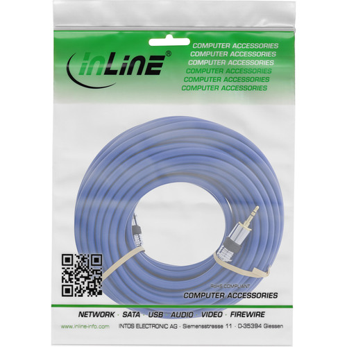 InLine® Klinken-Kabel PREMIUM, 3,5mm Stecker / Stecker, 15m