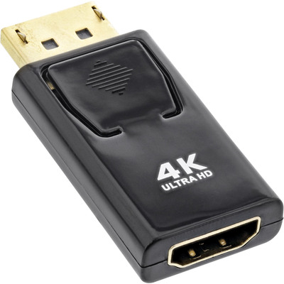 InLine® Konverter DisplayPort Stecker auf HDMI Buchse, 4K/60Hz, mit Audio (Produktbild 1)
