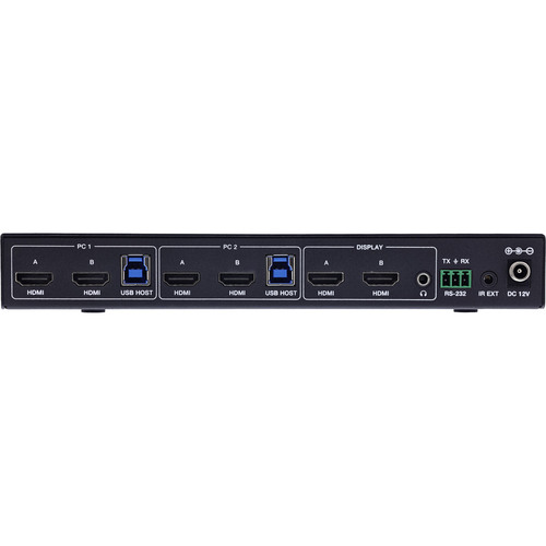 InLine® KVM Switch, 2-fach, HDMI, 4K60Hz, Dual Monitor, USB 3.2 Hub