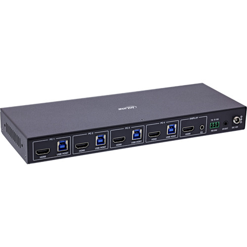 InLine® KVM Switch, 4-fach, HDMI, 8K@60Hz, USB 3.2, mit IR & RS-232