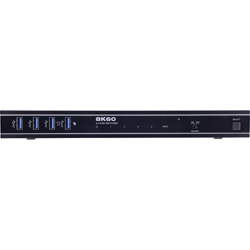 InLine® KVM Switch, 4-fach, HDMI, 8K@60Hz, USB 3.2, mit IR & RS-232
