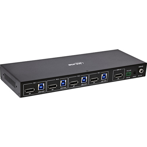 InLine® KVM Switch, 4x1, DP 4K/60Hz, USB 3.2 Hub