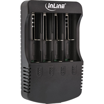 InLine Ladegerät für Lithium und NiCd+NiMH Akkus, mit Powerbank-Funktion InLine Ladegerät für Lithium und NiCd+NiMH Akkus, mit Powerbank-Funktion