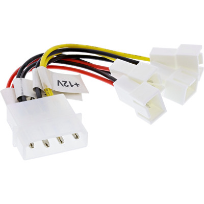 InLine® Lüfter Adapterkabel, 2x 12V und 2x 5V, für 4 Lüfter (Produktbild 1)