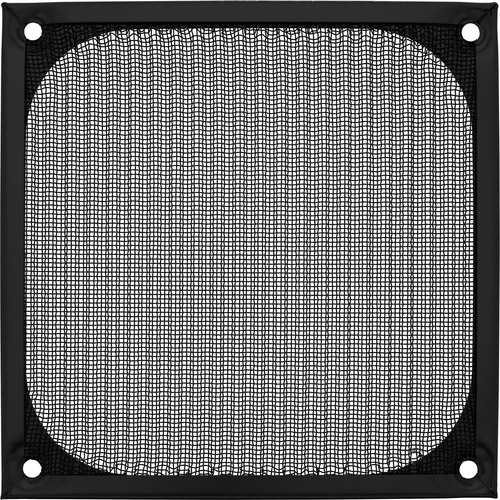 InLine® Lüftergitter, Aluminium Filter, 120 x 120 mm, schwarz Lüftergitter / -filter