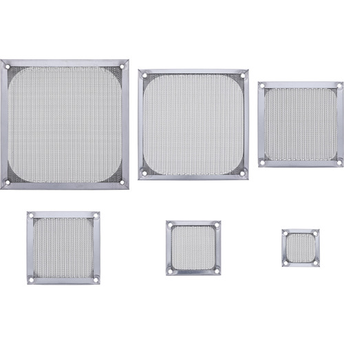InLine® Lüftergitter, Aluminium Filter, 60 x 60 mm, silber