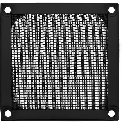 InLine® Lüftergitter, Aluminium Filter, 80 x 80 mm, schwarz Lüftergitter / -filter