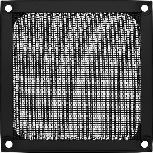 InLine® Lüftergitter, Aluminium Filter, 92 x 92 mm, schwarz Lüftergitter / -filter
