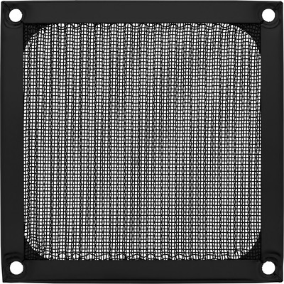 InLine Lüftergitter, Aluminium Filter, 92x92mm, schwarz