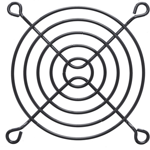 InLine® Lüftergitter Metall, 80 x 80 mm, schwarz Lüftergitter / -filter