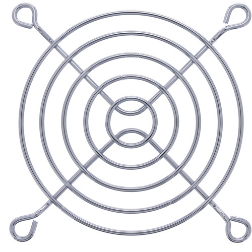 InLine® Lüftergitter Metall, verchromt, 80 x 80 mm, silber Lüftergitter / -filter