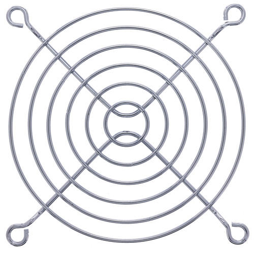 InLine® Lüftergitter Metall, verchromt, 92 x 92 mm, silber Lüftergitter / -filter