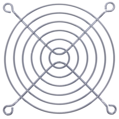 InLine® Lüftergitter Metall, verchromt, 92x92mm (Produktbild 1)