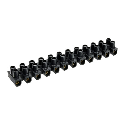 InLine® Lüsterklemme 6mm², 12er Reihe, schwarz, 10 Stück (Produktbild 1)
