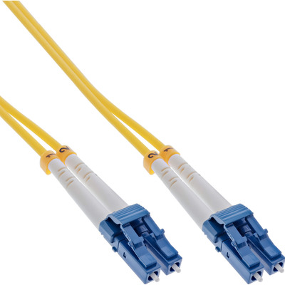 InLine LWL Duplex Kabel, LC/LC, 9/125µm, OS2, 0,5m