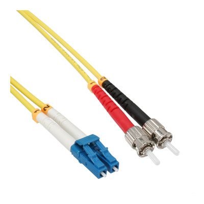 InLine® LWL Duplex Kabel, LC/ST, 9/125µm, OS2, 2m (Produktbild 1)