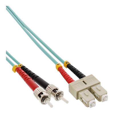 InLine LWL Duplex Kabel, SC/ST, 50/125µm, OM3, 0,5m (Produktbild 1)